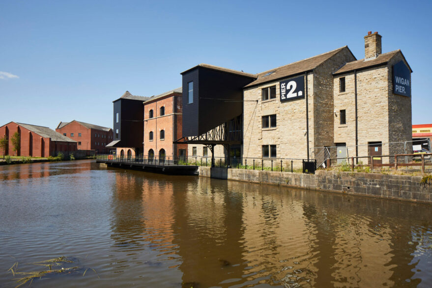 Wigan Pier 2 and 3 area with the Leeds Liverpool Canal