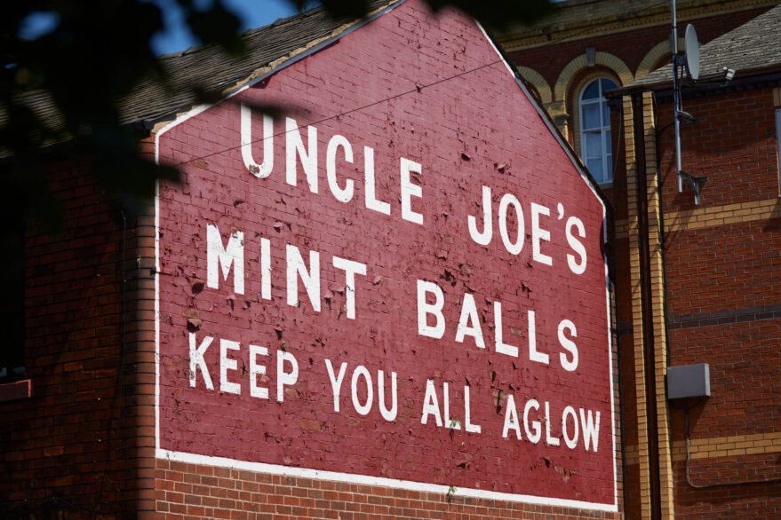 Exterior image of Uncle Joe’s Mint Balls on Dorning Street.